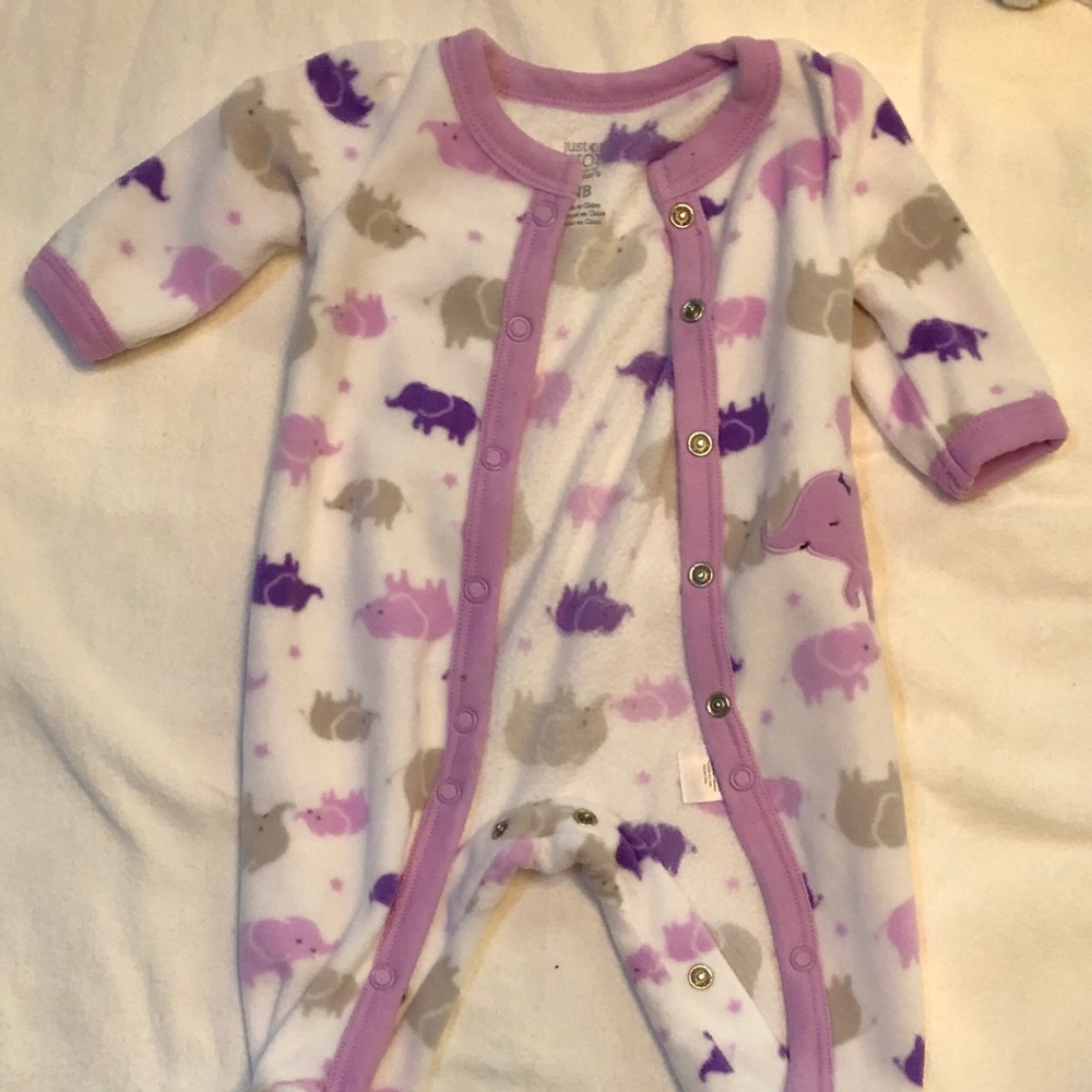 Fleece one-piece pajamas